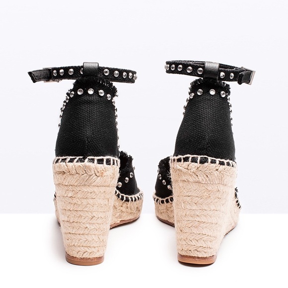 Zadig & Voltaire Black Andy Espadrilles Sz 40 - Picture 4 of 4